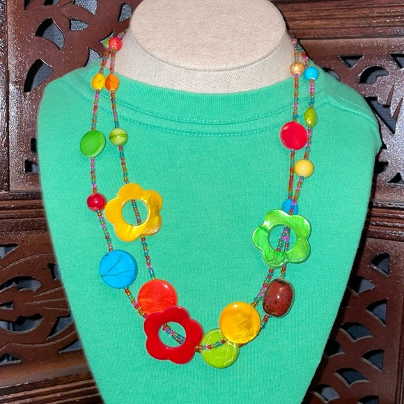 Source Unknown Jewelry - NWOT Floral Bib Style Necklace